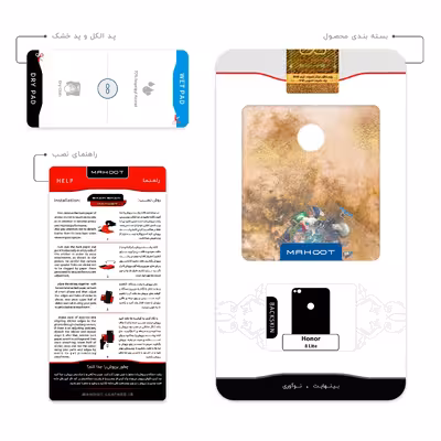 برچسب پوششی ماهوت مدل Collage of surreal Portrait of Men مناسب برای گوشی موبایل آنر 8 Lite