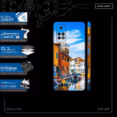 برچسب پوششی ماهوت مدل Venice-City-FullSkin مناسب برای گوشی موبایل شیائومی Redmi Note 11