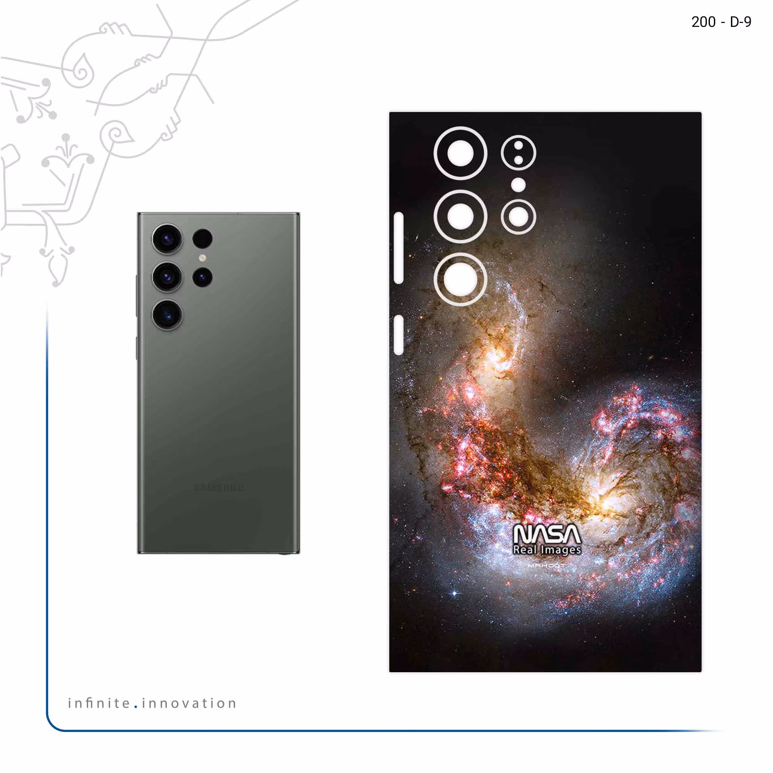 برچسب پوششی ماهوت مدل Universe_by_NASA_5 مناسب برای گوشی موبایل سامسونگ Galaxy S23 Ultra