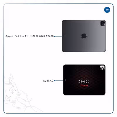 برچسب پوششی ماهوت مدل Audi AG مناسب برای تبلت اپل iPad Pro 11 (GEN 2) 2020 A2228