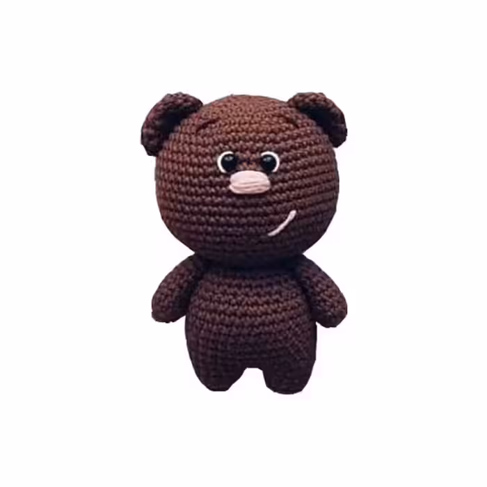 عروسک بافتنی مدل خرس تپل کد5