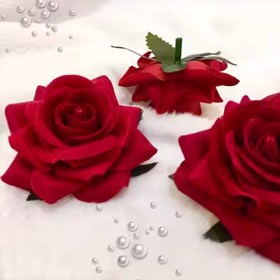 گل مصنوعی مدل رز کد 401 بسته 3 عددی