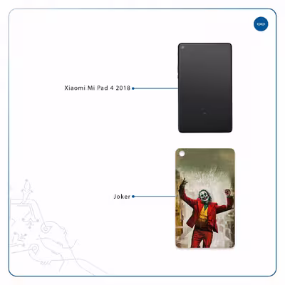 برچسب پوششی ماهوت مدل Joker مناسب برای تبلت شیائومی Mi Pad 4 2018