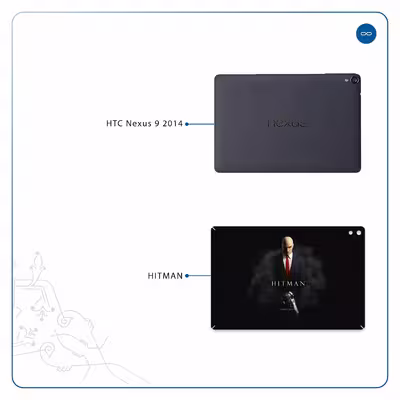برچسب پوششی ماهوت مدل Hitman-Game مناسب برای تبلت اچ تی سی Nexus 9 2014