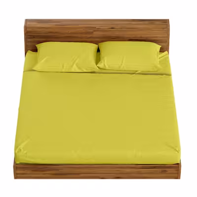 سرویس ملحفه و رو بالشی مدل کش دار کد YD90200N یک نفره دو تکه