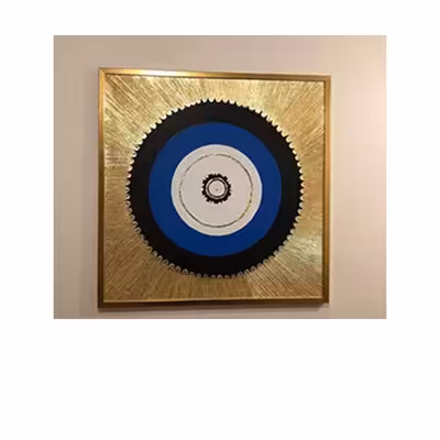 تابلو نقاشی ورق طلا مدل چشم نظر کد 0062