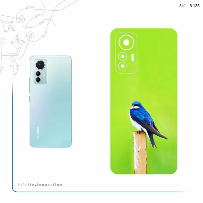 برچسب پوششی ماهوت مدل Bird Swallow مناسب برای گوشی موبایل شیائومی 12 Lite