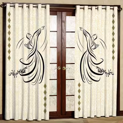 پرده مدل مخمل پانچی کد 7241 سایز 280x140 سانتی متر