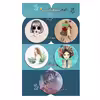 پیکسل پرمانه طرح دختر خاص کد pmg.5083 مجموعه 5 عددی 