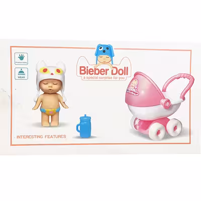 اسباب بازی مدل عروسک با کالسکه کد 04