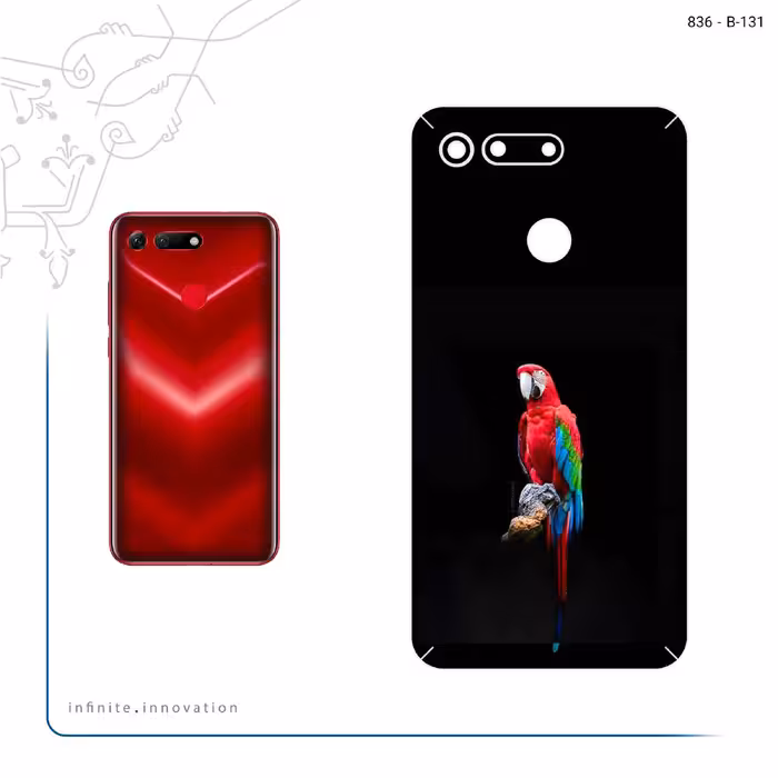 برچسب پوششی ماهوت مدل Parrot مناسب برای گوشی موبایل آنر View 20