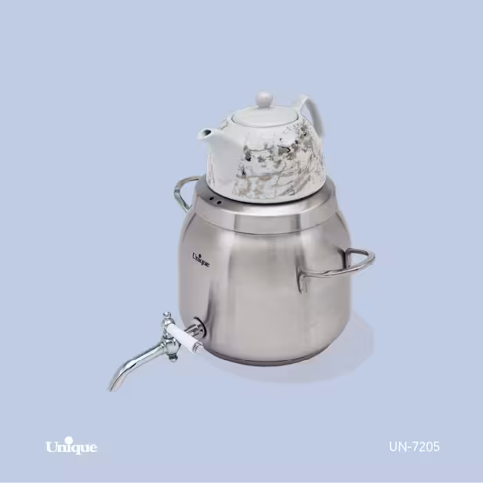 کتری و قوری 5.5 لیتر استیل یونیک کد UN-7205