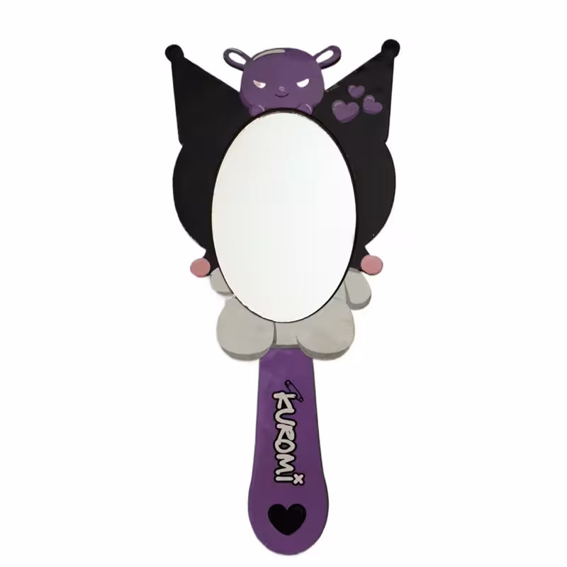 آینه آرایشی دسته دار مدل کرومی کد 20