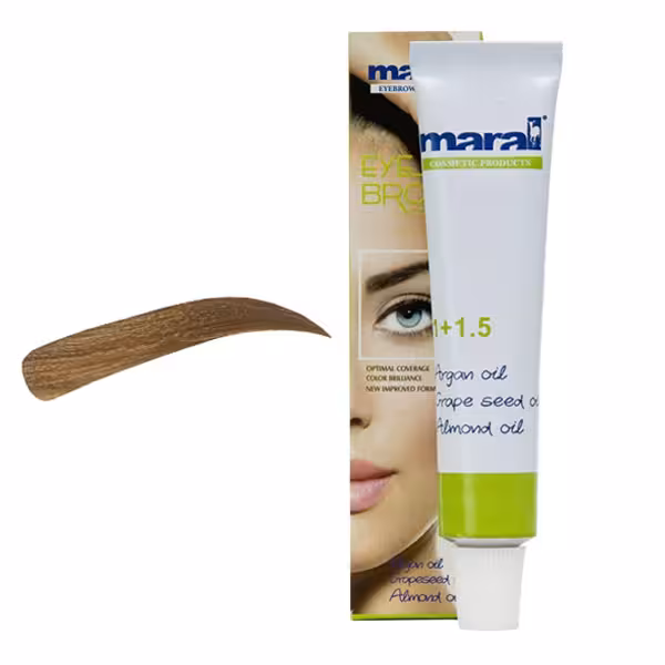 رنگ ابروی مارال شماره 8 بلوند نسکافه‌ای روشن حجم 15 میل
