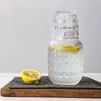 پارچ شب شیشه ای نگین مرسه کد 3000-1