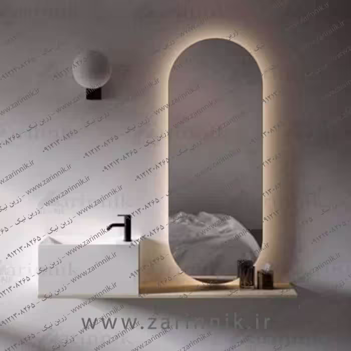 آینه دستشویی مدرن زرین نیک مدل AD041