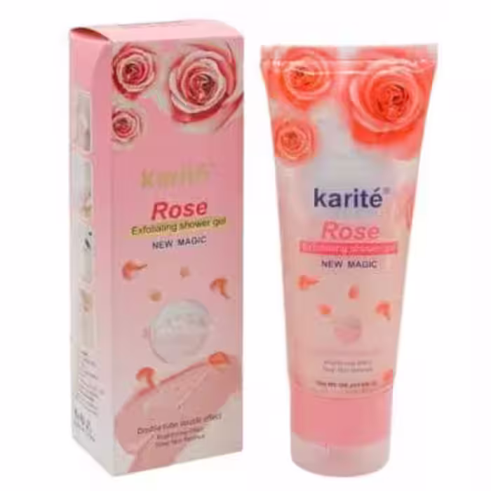 ژل شستشوی بدن کاریته karite مدل گل رز Rose حجم 100 میلی لیتر