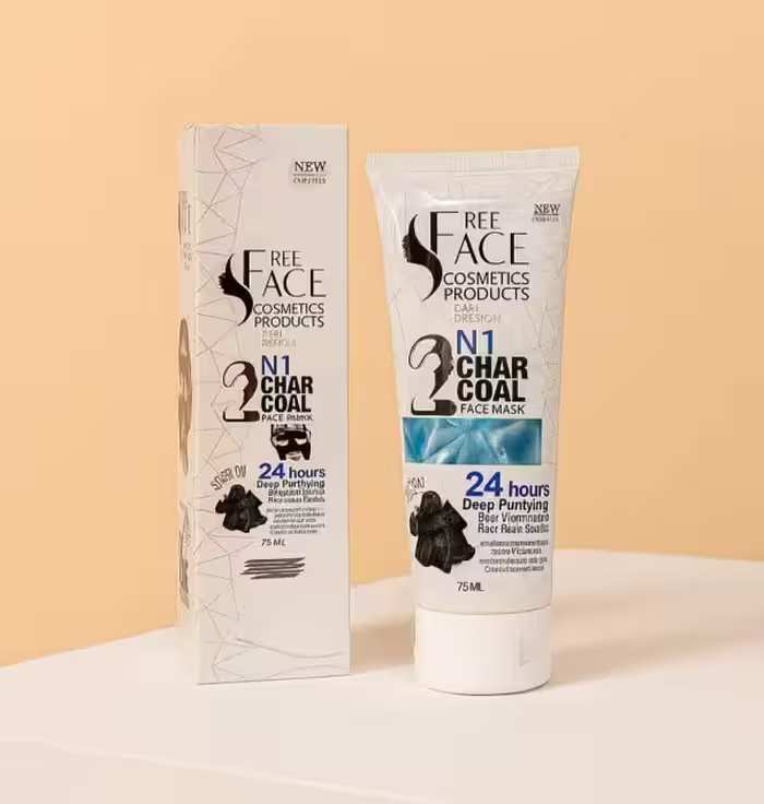 بلک ماسک روشن کننده و جوان کننده پوست صورت تیوپی برند فری فیس FREE FACE اورجینال