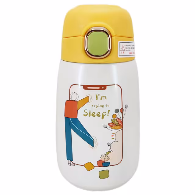 ماگ سفری مدل آدمک قفل دار کد 03 گنجایش 0.32 لیتر