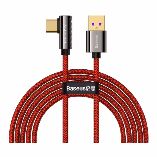 کابل 2 متری USB به Type-C بیسوس مدل Baseus Legend Series Elbow CACS0005