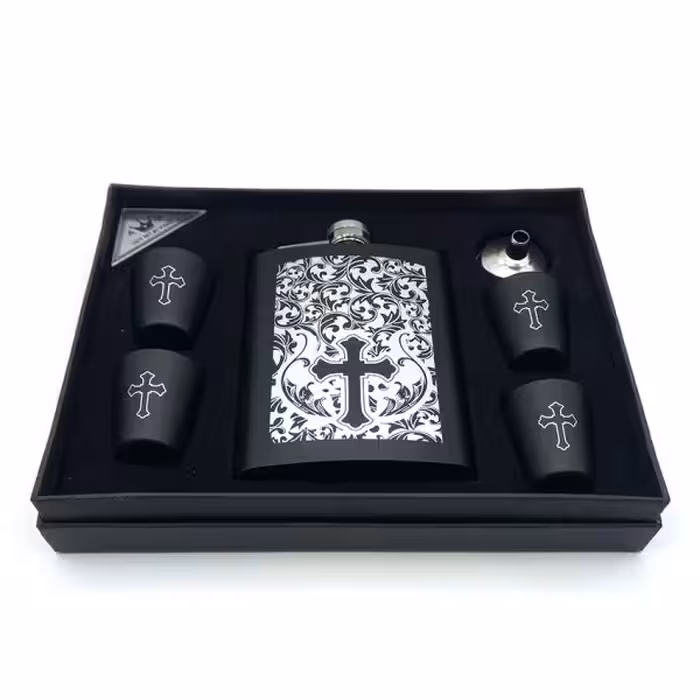 ست قمقمه جیبی چهار شات 270ccصلیب کد L530408