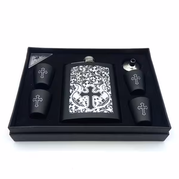 ست قمقمه جیبی چهار شات 270ccصلیب کد L530408