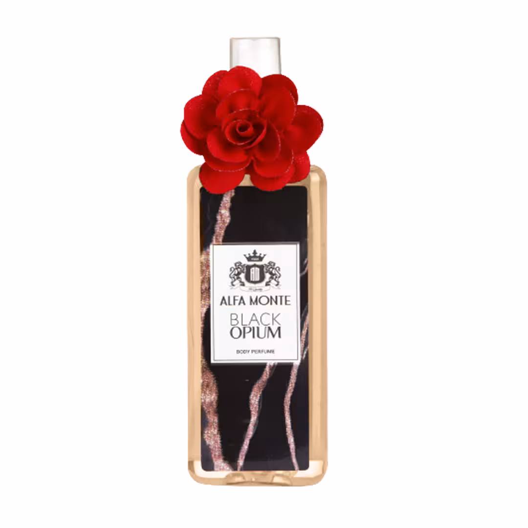 بادی پرفیوم بلک اوپیوم (Black Opium) آلفامونته