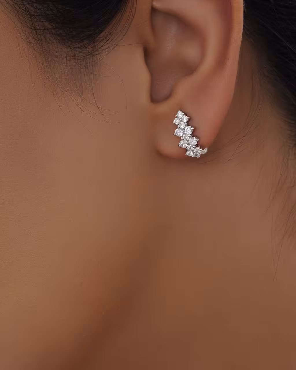 گوشواره نقره وارداتی کد 021
