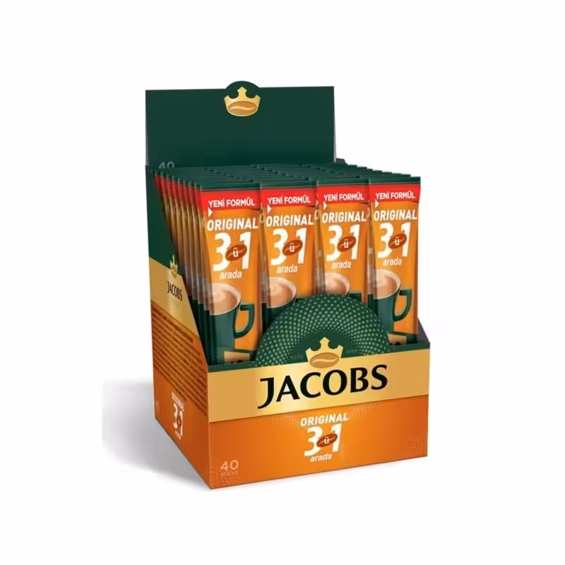 کافی میکس اورجینال 3 در 1 جاکوبز بسته 40 عددی