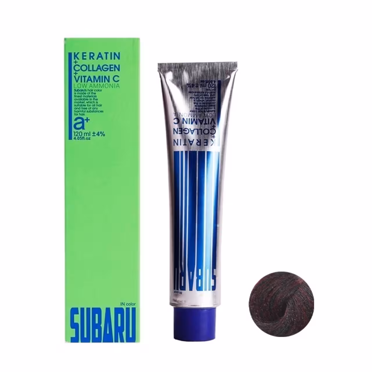 رنگ مو سوبارو شماره 4.20 حجم 120 میلی لیتر رنگ شرابی تیره