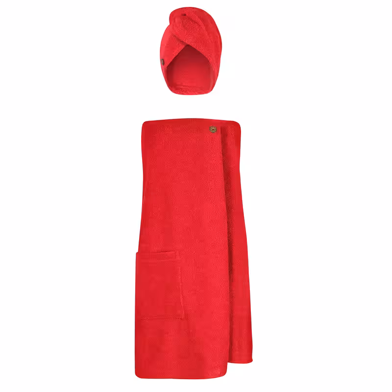 حوله استخری مدل دکلته زنانه سایز 135×80 به همراه کلاه | کالا مکس