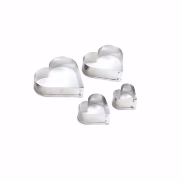 ست کاتر قلب ساده فلزی 4 تایی