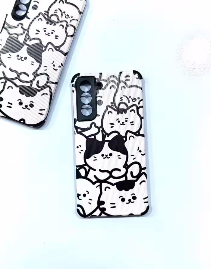 قاب فانتزی کبریتی طرح گربه سامسونگ s21feSamsung s21fe fantasy match frame with cat design