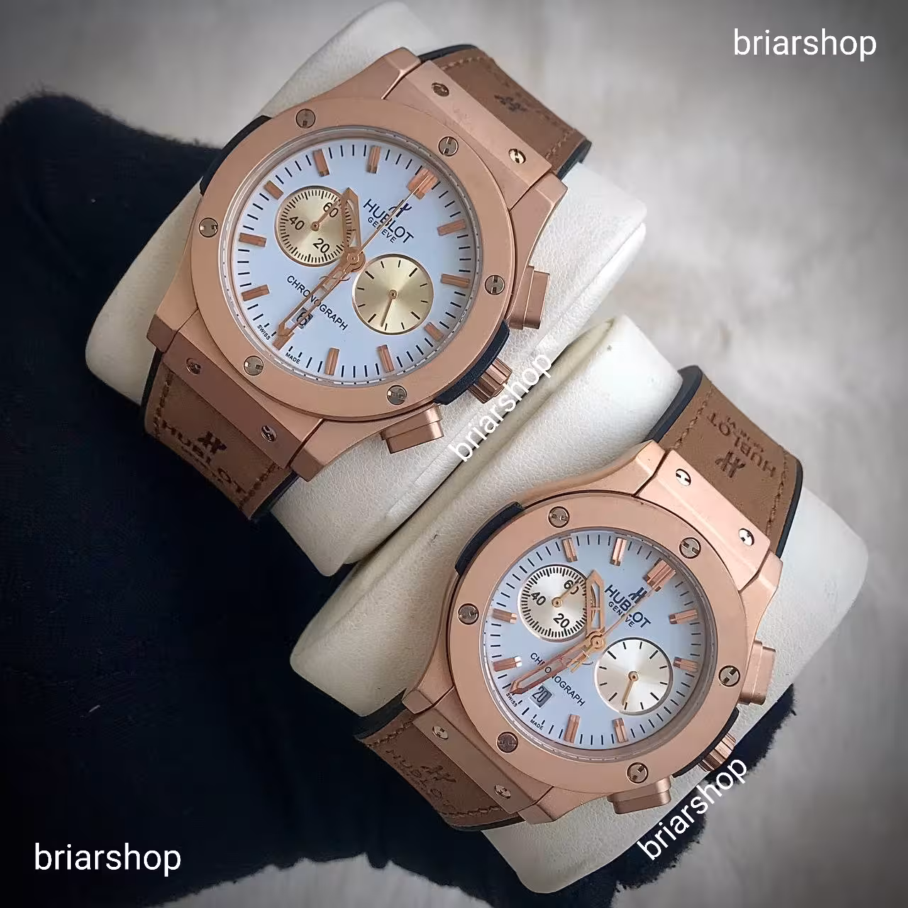 ساعت ست هابلوت HUBLOT WATCH SET BR/RG/W ساعت ست مردانه و زنانه هابلوت ساعت هابلوت ست ساعت ست عروس و داماد