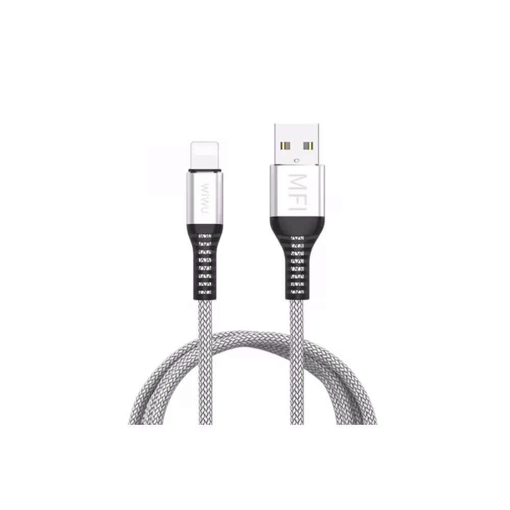 کابل USB به لایتنینگ ویوو مدل WIWU Lightning To USB Cable MFI Fast Data Cable WP202 به طول 1.2 متر