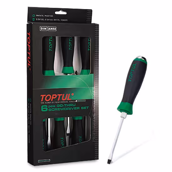 پیچ گوشتی جعبه ای ضربه ای6 عددی تاپتول مدل GAAE0605