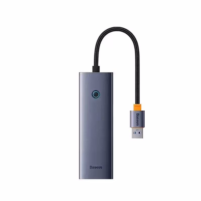 هاب 4 پورت باسئوس مدل Baseus UltraJoy Type-A to USB3.0 RJ45 BS-OH109