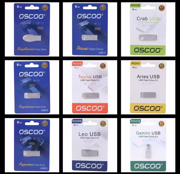 فلش 8 گیگ اسکوو OSCOO  جور رندوم