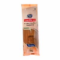 ماکارونی اسپاگتی قطر 1.5 سبوس‌دار زر ماکارون 700 گرمی