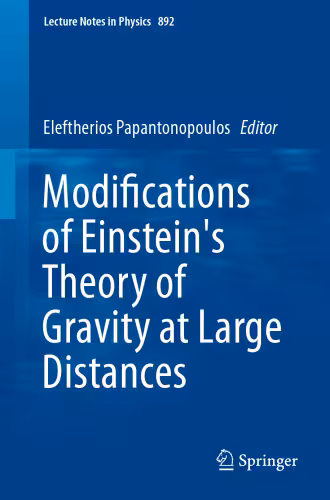 خرید و دانلود نسخه کامل کتاب Modifications of Einstein&#039;s Theory of Gravity at Large Distances