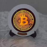 تابلو نوری دکوری طرح Bitcoin