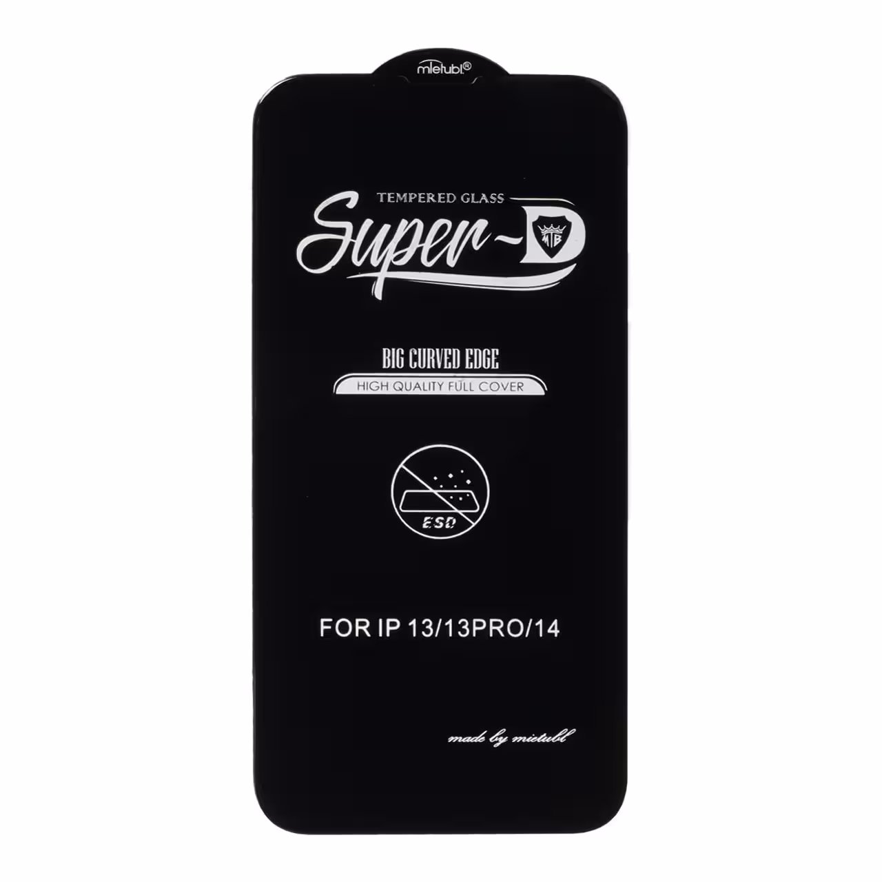 محافظ صفحه نمایش شیشه ای Apple iPhone 13 / iPhone 13 Pro / iPhone 14 - Full Cover Super D Mietubl-ESD - مشکی (بدون پک)