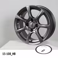 رینگ سایز 15 (108×4) مدل 7 پر دودی مناسب پژو، سمند، دنا