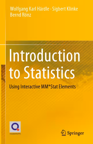 خرید و دانلود نسخه کامل کتاب Introduction to Statistics: Using Interactive MM*Stat Elements