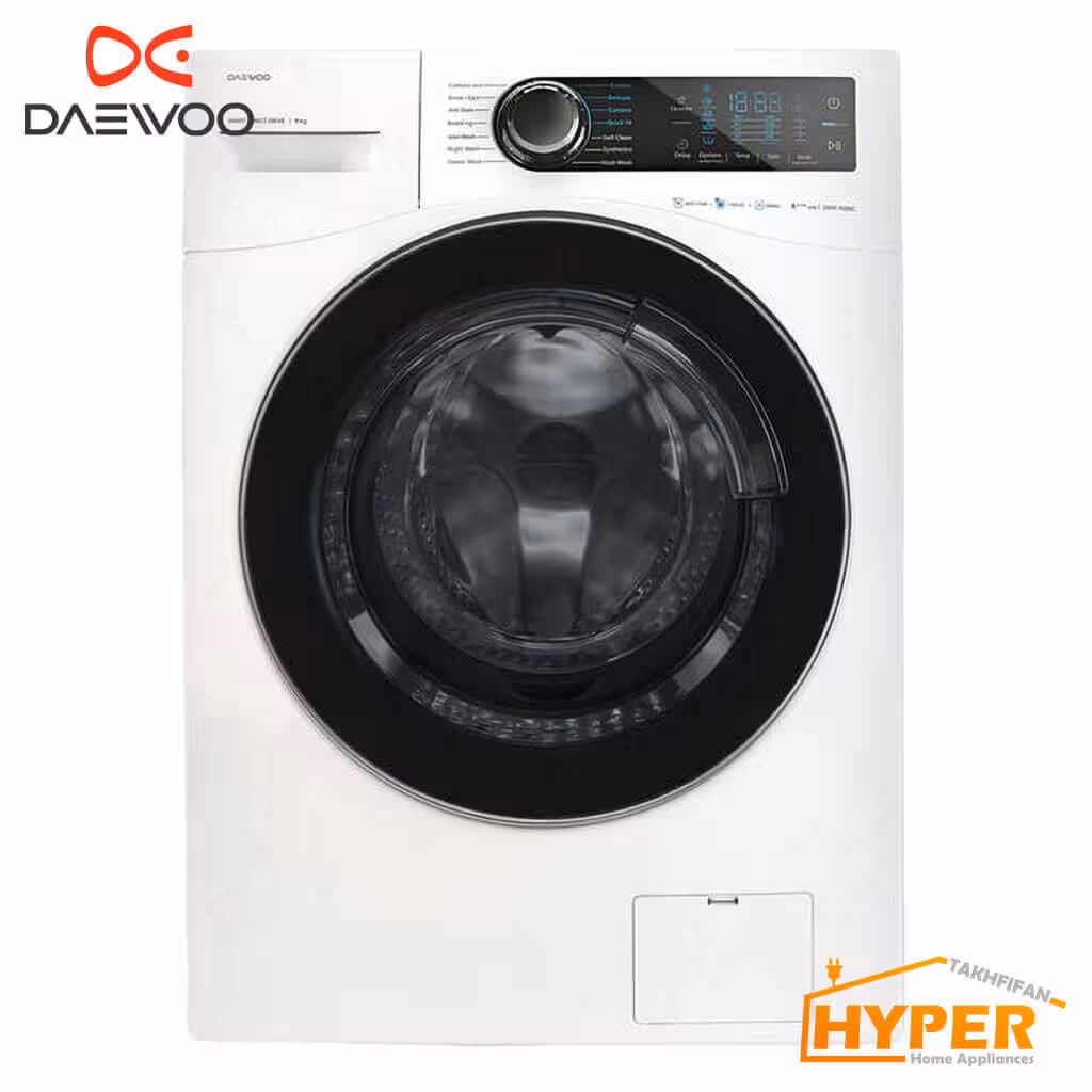 ماشین لباسشویی دوو DWK-9000C سفید 9 کیلویی