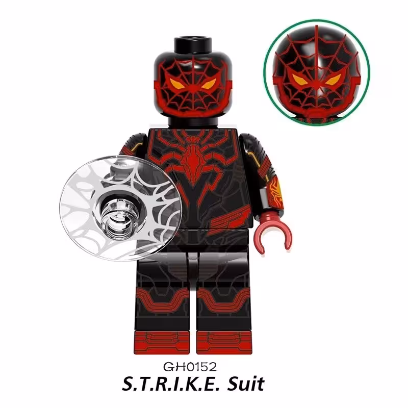 لگو مینی فیگور  اسپایدرمن لباس S.T.R.I.K.E بازی اسپایدرمن  مایلز مورالز