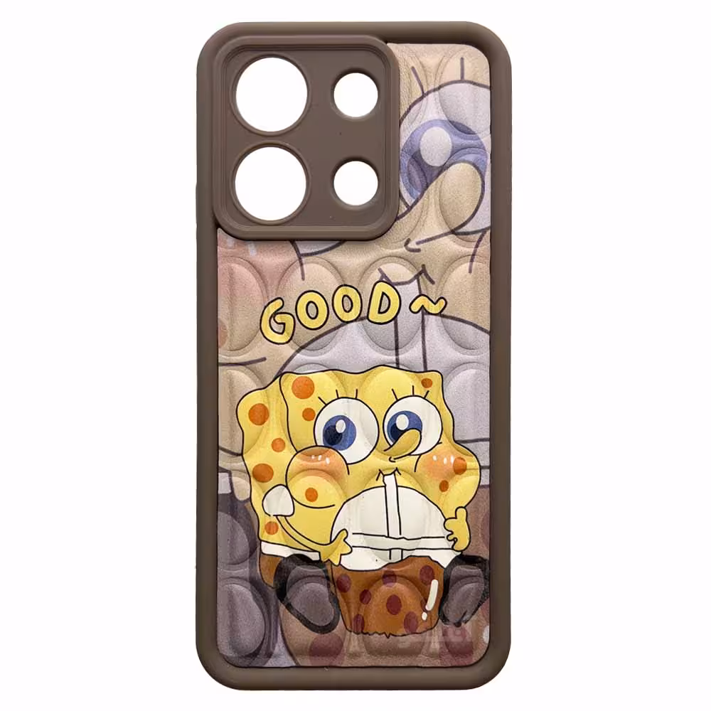 قاب سولید پافری عروسکی طرح باب اسفنجی مناسب برای Xiaomi Note13-4G-کد210