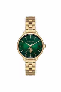 ساعت طلایی زنانه مچی Gold Pla اورجینال U.S. Polo Assn.