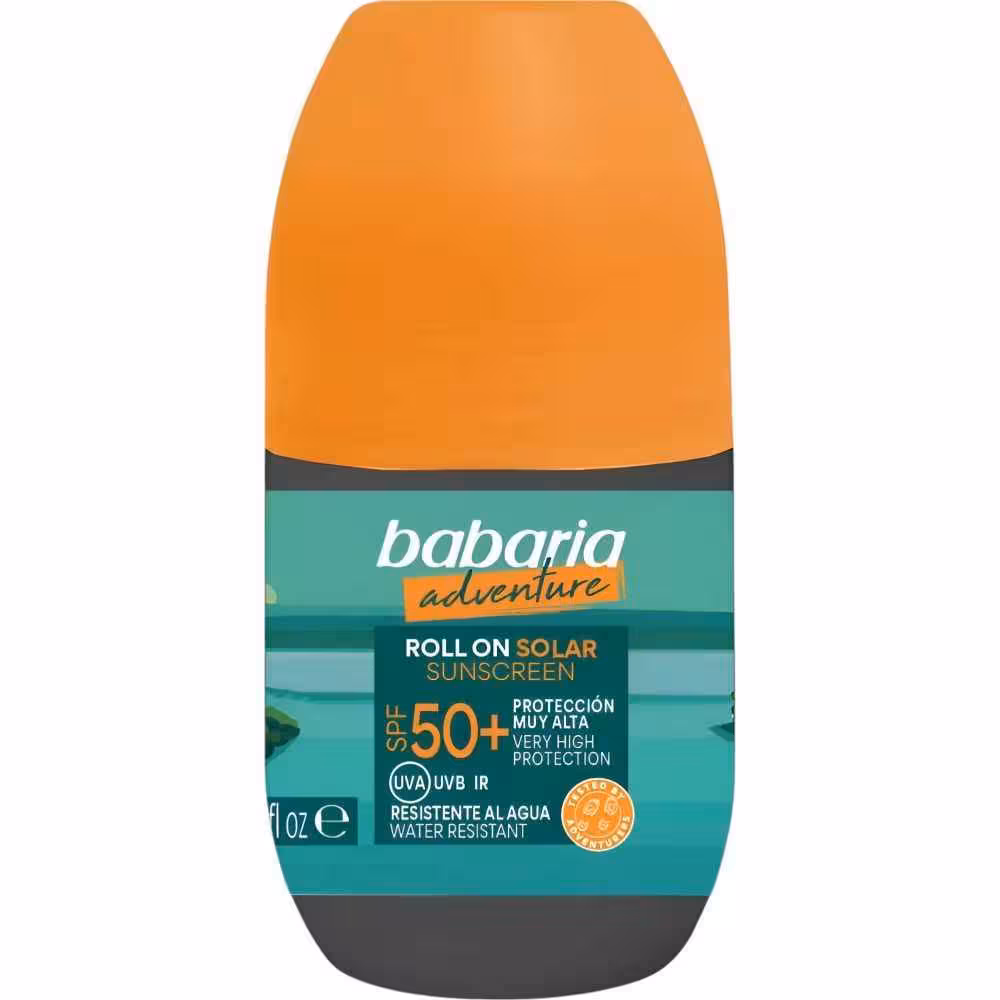 مشخصات، خرید و قیمت ضد آفتاب رولی باباریا مدل Adventure حاوی SPF 50  حجم 50 میل ⭐️ ویان مارکت