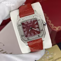 ساعت مچی زنانه کارتیر Cartier Santos Diamonds 6319C